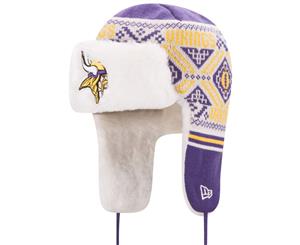 New Era Winter Hat FESTIVE TRAPPER - Minnesota Vikings - Multi