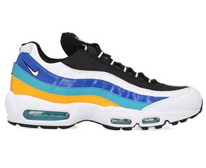 Nike Men's Air Max 95 SE Windbreaker Sneakers - White/Red/Gold/Aqua/Blue