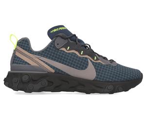 Nike Men's React Element 55 Shoe - Armory Navy/MTLC Dark Grey