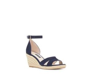 Nine West Womens Jeranna Leather Open Toe Casual Platform Sandals