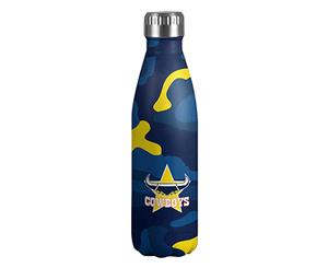 North Queensland Cowboys NRL Stainless Steel Wrap Drink Bottle with Camouflage Print