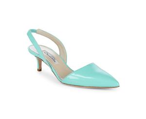 Oscar De La Renta Leather Slingback Pump