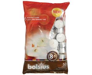 Pack of 50 Bolsius 8 Hour Tealights