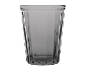 Pack of 6 Olympia Cabot Panelled Glass Tumbler Smoke 260ml