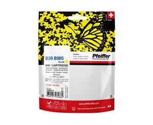 Pfeiffer Ink Cartridge Compatible With Brother Lc-985y / Lc-39y Yellow