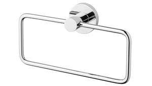 Phoenix Radii Round Plate Hand Towel Holder - Chrome