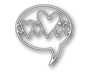 Poppystamps Die Heart Word Balloon 1133