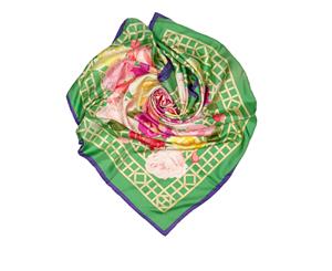 Pre-Loved Hermes Roseraie Silk Scarf