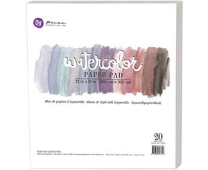 Prima Marketing Watercolor Paper Pad 12&quotX12" 20/Pkg