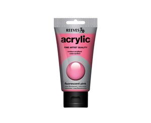 Reeves - Acrylic Paint 75ml - Fluorescent Pink 840