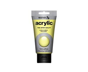 Reeves - Acrylic Paint 75ml - Lime Yellow 415