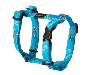 Rogz Fancy H Harness Turquoise Paws