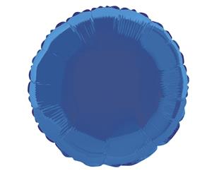 Royal Blue Round 45cm Foil Balloon Packaged