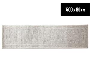 Rug Culture 500x80cm Cleo Runner Rug - Silver