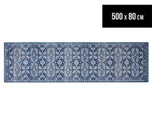 Rug Culture 500x80cm Mirage Modern Runner Rug - Navy