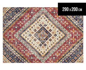 Rug Culture Babylon 290x200cm Diamond Vintage Look Rug - Multi