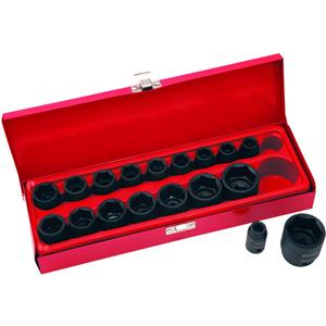 Sidchrome 18 Piece 1/2inch Drive Impact Socket Set