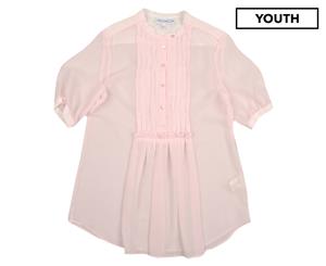 Simonetta Girls' Crepe Dress - Light Pink