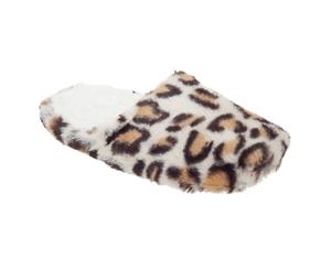 Slumberzzz Womens/Ladies Leopard Mule Slippers (Leopard Print) - SL738