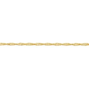 Solid 9ct Gold 45cm Singapore Twist Chain