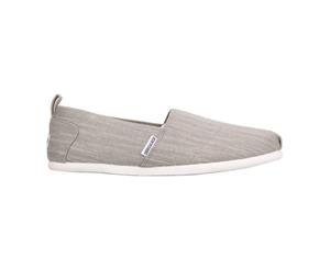 SoulCal Mens Long Beach Canvas Slip On Shoes Summer Lightweight Casual Footwear - Grey Denim