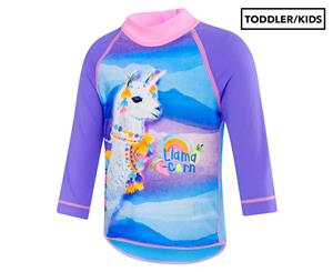 Speedo Toddler/Girls' Long Sleeve Sun Top - Llamacorn