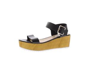 Steve Madden Womens Nylee Solid Wedge Platform Sandals