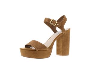 Steve Madden Womens Phoebee Suede High Heel Platform Sandals