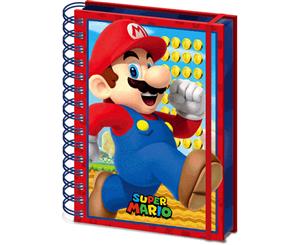 Super Mario Notebook Mario 3D Cover Official Nintendo A5 Wiro - Multi