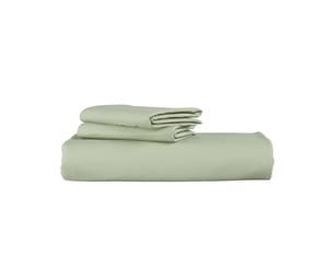 Supima Cotton Green Lily Duvet Cover Set in Green Lily