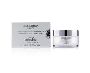 Swissline Cell Shock White Overnight BrighteningPowder Cream 50ml/1.7oz