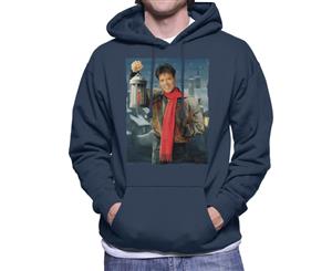 TV Times Cliff Richard Christmas Lantern 1990 Men's Hooded Sweatshirt - Navy Blue