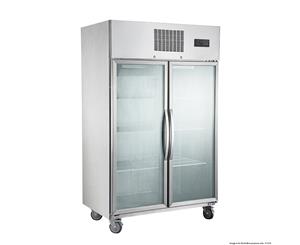 Thermaster Tropical Rated 2 Glass Door SS Freezer 1000L - Silver