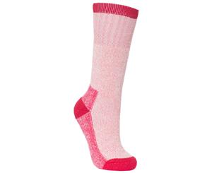 Trespass Womens/Ladies Caray Hiking Boot Socks (1 Pair) (Raspberry) - TP183