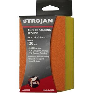 Trojan 120 Grit Angled Sanding Sponge