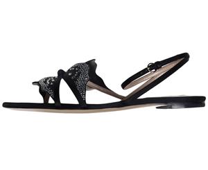 Valentino Women's Rhinestone Sandal - Black