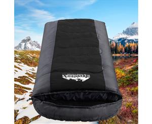 Weisshorn Sleeping Bag Bags Single Camping Hiking -20C Tent Winter Thermal Black