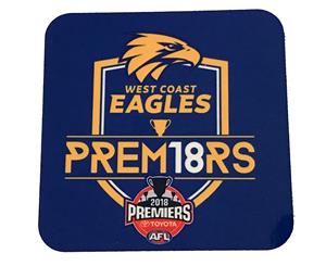 West Coast Eagles AFL Premiers 2018 Coaster