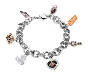 Wests Tigers NRL Charm Bracelet Team Logo Charms Jewellery