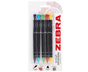 Zebra Zensations 2.0mm Assorted 5pk