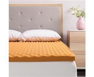 Zinus 4cm Copper Infused Convoluted Memory Foam Mattress Topper