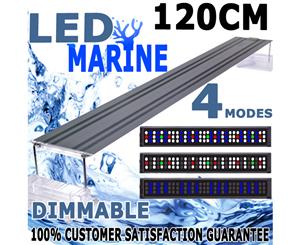 120cm Aquarium Fish Tank Marine Coral 4 Mode Dimmable LED Light 4FT Lighting