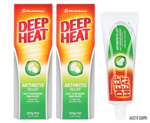 2 x Deep Heat Arthritis Relief Cream 100g