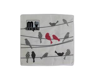 20 Pack Red Bird on Wire Design 2 ply Premium Party Napkins 33x33cm MQ-351