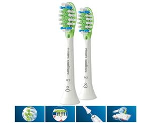 2PK Philips Sonicare Premium Replacement Brush Heads for Electric Toothbrush Wht