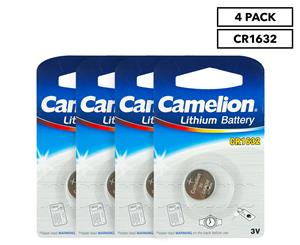4 x Camelion Lithium CR1632 Button Cell Battery