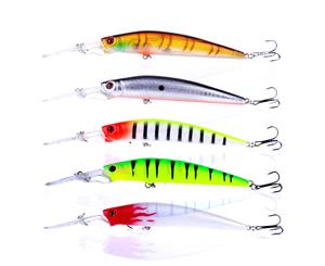 5x 145mm Game Minnows Fishing Lures Tackle Trolling Lure Bait Flathead Jewfish