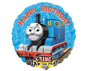 70cm Sing-A-Tune Birthday Thomas Foil Balloon