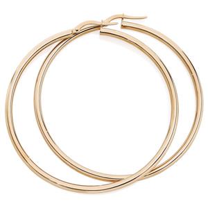 9ct Rose Gold 50mm Hoop Earrings