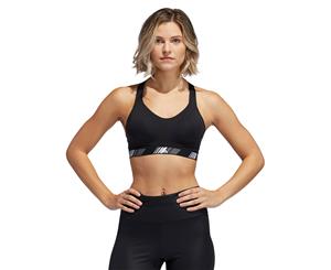 Adidas Women's Stronger For It Moto Training Bra - Black